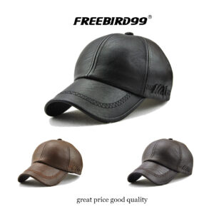 FREEBIRD99 leather baseball cap