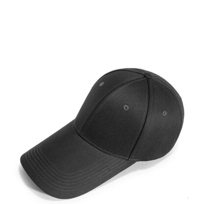 FREEBIRD99 structured solid color long brim baseball cap for big head black detail image 03