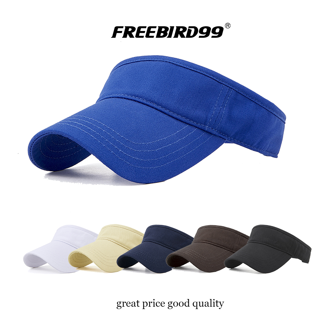 Visor Adjustable Unisex Sun Cap #2240 - FREEBIRD99 online hats shop