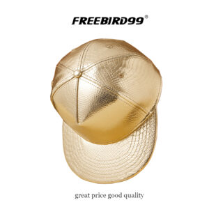 FREEBIRD99 flat billed leather snapback hat 2203