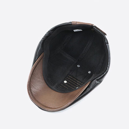 FREEBIRD99 leather flat cap 16270 inside