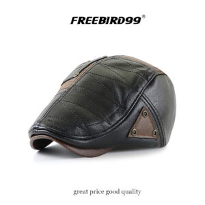 FREEBIRD99 leather flat cap 16270