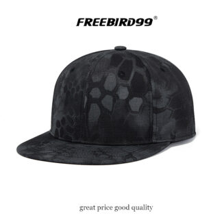 FREEBIRD99 flat billed snapback adjustable hat w75