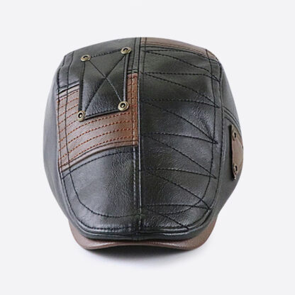 FREEBIRD99 leather flat cap 16270 front