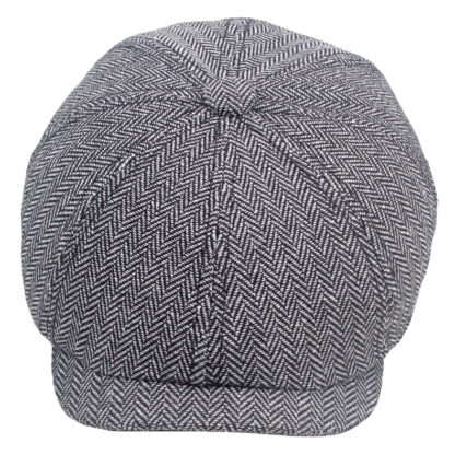 FREEBIRD99 newsboy herringbone cap 060 light grey 01